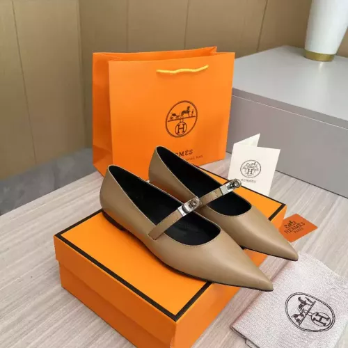 Replica Hermes Flat Shoes For Women #1293088 $102.00 USD for Wholesale