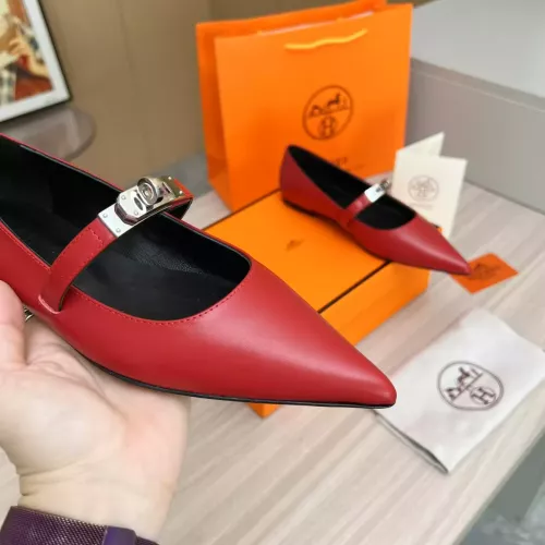 Replica Hermes Flat Shoes For Women #1293089 $102.00 USD for Wholesale