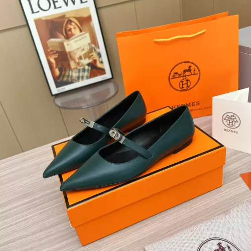 Wholesale Hermes Flat Shoes For Women #1293090 $102.00 USD, Wholesale Quality Replica Hermes Flat Shoes