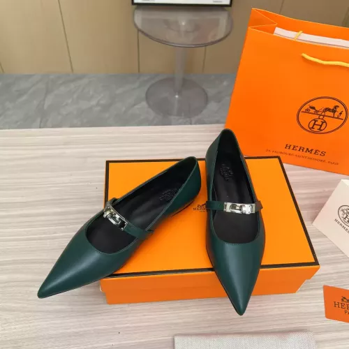 Replica Hermes Flat Shoes For Women #1293090 $102.00 USD for Wholesale