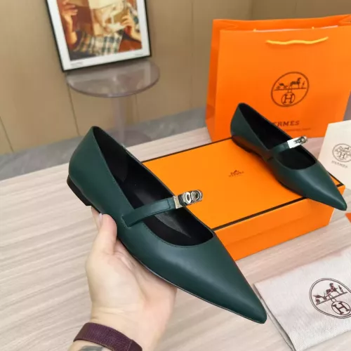 Replica Hermes Flat Shoes For Women #1293090 $102.00 USD for Wholesale