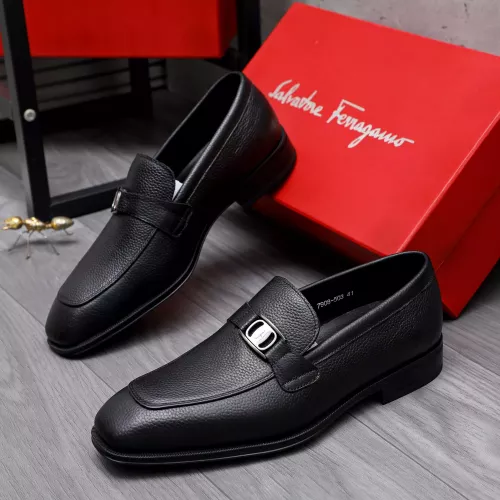 Wholesale Salvatore Ferragamo Leather Shoes For Men #1293095 $85.00 USD, Wholesale Quality Replica Salvatore Ferragamo Leather Shoes