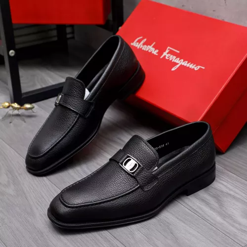 Wholesale Salvatore Ferragamo Leather Shoes For Men #1293102 $85.00 USD, Wholesale Quality Replica Salvatore Ferragamo Leather Shoes