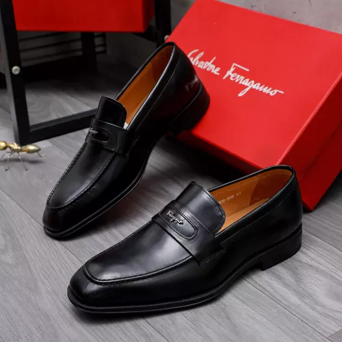 Wholesale Salvatore Ferragamo Leather Shoes For Men #1293121 $85.00 USD, Wholesale Quality Replica Salvatore Ferragamo Leather Shoes