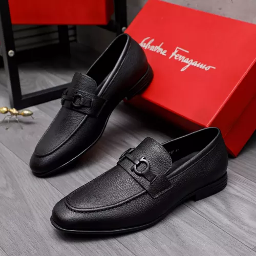 Wholesale Salvatore Ferragamo Leather Shoes For Men #1293133 $85.00 USD, Wholesale Quality Replica Salvatore Ferragamo Leather Shoes