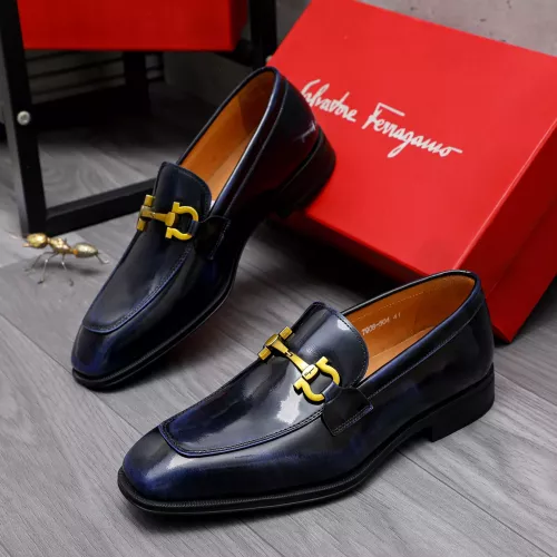 Wholesale Salvatore Ferragamo Leather Shoes For Men #1293139 $85.00 USD, Wholesale Quality Replica Salvatore Ferragamo Leather Shoes