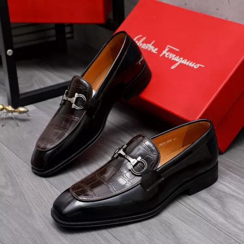 Wholesale Salvatore Ferragamo Leather Shoes For Men #1293140 $85.00 USD, Wholesale Quality Replica Salvatore Ferragamo Leather Shoes