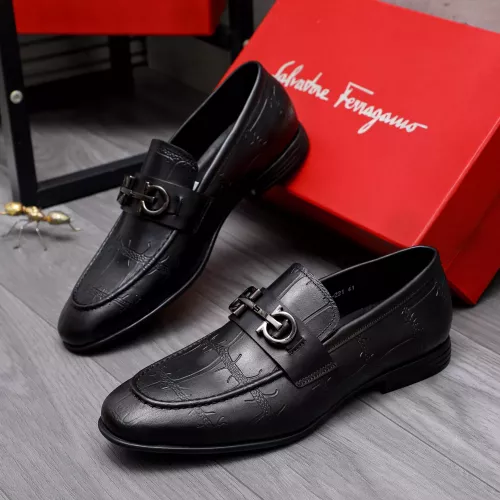 Wholesale Salvatore Ferragamo Leather Shoes For Men #1293146 $85.00 USD, Wholesale Quality Replica Salvatore Ferragamo Leather Shoes