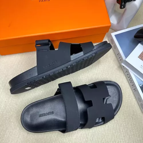 Replica Hermes Slippers For Men #1293245 $60.00 USD for Wholesale