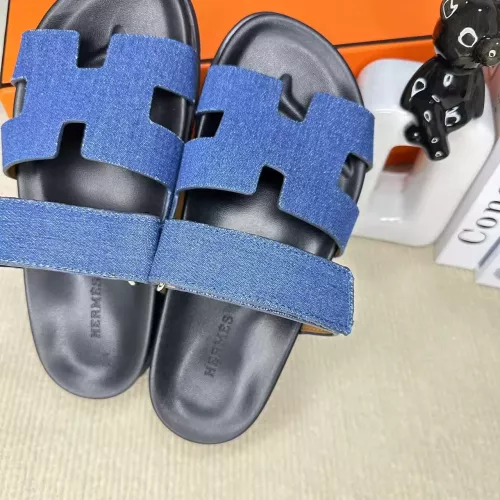 Replica Hermes Slippers For Men #1293255 $60.00 USD for Wholesale