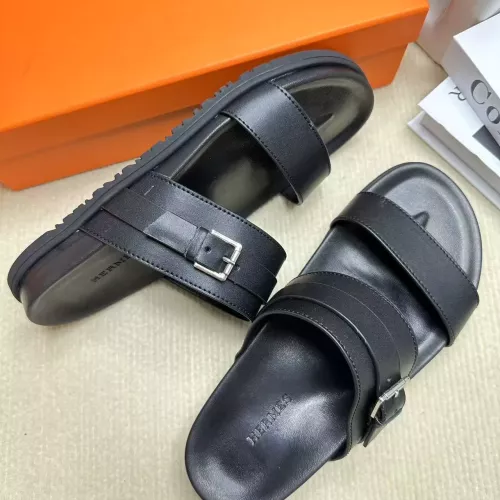 Replica Hermes Slippers For Men #1293286 $60.00 USD for Wholesale