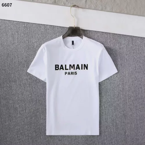 Wholesale Balmain T-Shirts Short Sleeved For Men #1293335 $32.00 USD, Wholesale Quality Replica Balmain T-Shirts