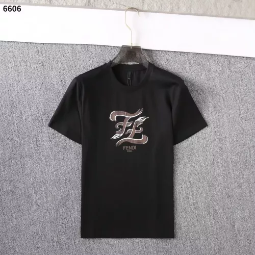 Wholesale Fendi T-Shirts Short Sleeved For Men #1293364 $32.00 USD, Wholesale Quality Replica Fendi T-Shirts