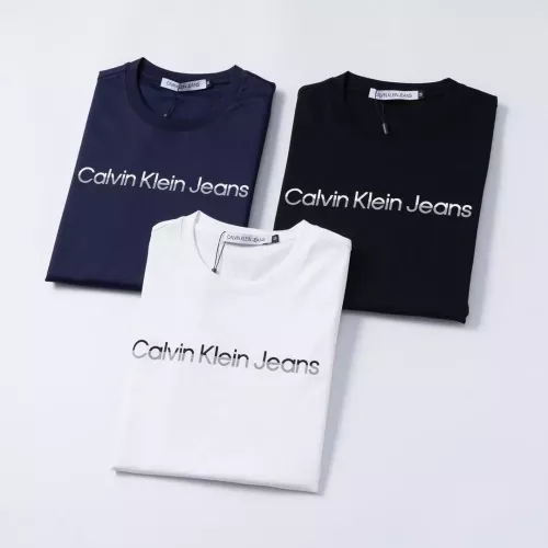 Replica Calvin Klein CK T-Shirts Short Sleeved For Men #1293372 $38.00 USD for Wholesale