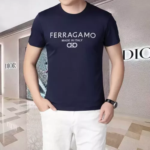 Wholesale Salvatore Ferragamo T-Shirts Short Sleeved For Men #1293396 $38.00 USD, Wholesale Quality Replica Salvatore Ferragamo T-Shirts