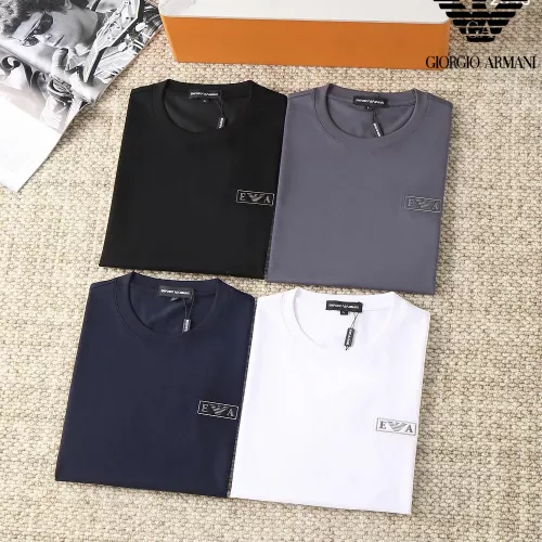 Replica Armani T-Shirts Short Sleeved For Men #1293437 $38.00 USD for Wholesale