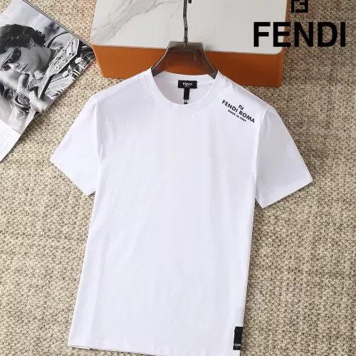 Wholesale Fendi T-Shirts Short Sleeved For Men #1293444 $38.00 USD, Wholesale Quality Replica Fendi T-Shirts