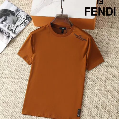 Wholesale Fendi T-Shirts Short Sleeved For Men #1293445 $38.00 USD, Wholesale Quality Replica Fendi T-Shirts