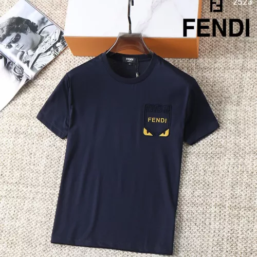 Wholesale Fendi T-Shirts Short Sleeved For Men #1293450 $38.00 USD, Wholesale Quality Replica Fendi T-Shirts