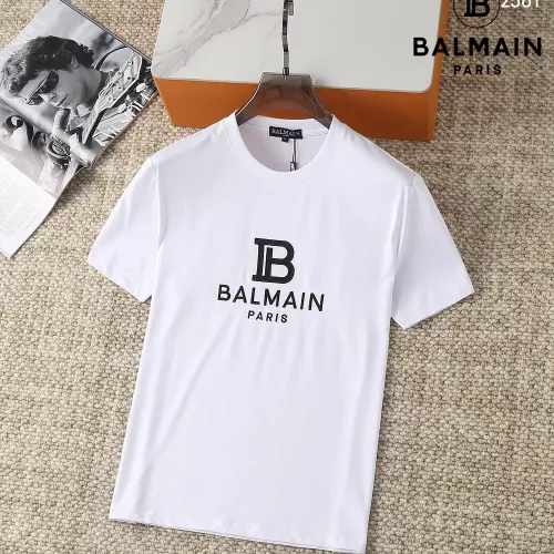 Wholesale Balmain T-Shirts Short Sleeved For Men #1293452 $38.00 USD, Wholesale Quality Replica Balmain T-Shirts