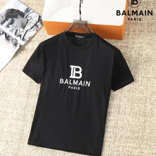 Wholesale Balmain T-Shirts Short Sleeved For Men #1293453 $38.00 USD, Wholesale Quality Replica Balmain T-Shirts