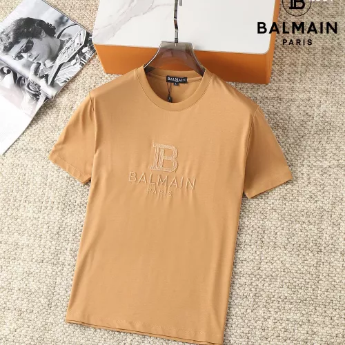 Wholesale Balmain T-Shirts Short Sleeved For Men #1293454 $38.00 USD, Wholesale Quality Replica Balmain T-Shirts