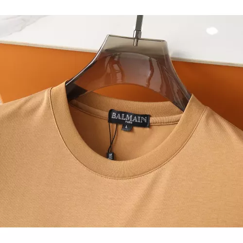 Replica Balmain T-Shirts Short Sleeved For Men #1293454 $38.00 USD for Wholesale