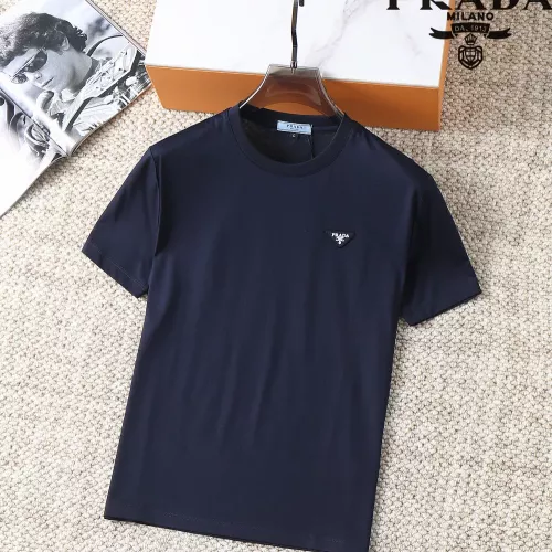 Wholesale Prada T-Shirts Short Sleeved For Men #1293488 $38.00 USD, Wholesale Quality Replica Prada T-Shirts