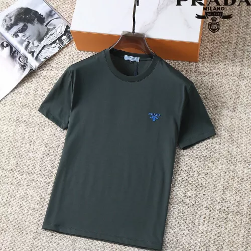 Wholesale Prada T-Shirts Short Sleeved For Men #1293496 $38.00 USD, Wholesale Quality Replica Prada T-Shirts