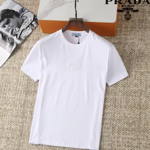 Wholesale Prada T-Shirts Short Sleeved For Men #1293502 $38.00 USD, Wholesale Quality Replica Prada T-Shirts