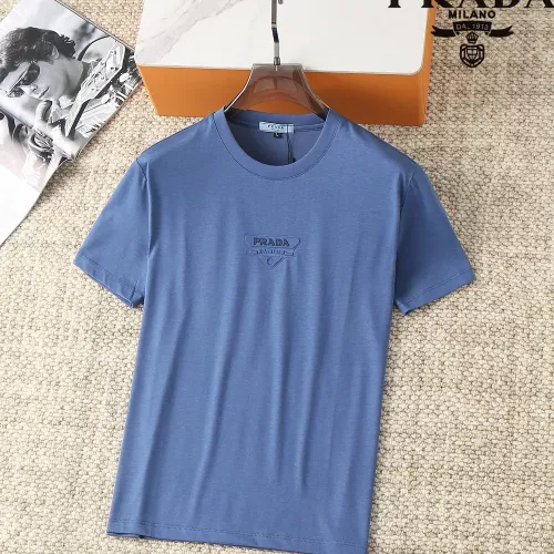 Wholesale Prada T-Shirts Short Sleeved For Men #1293507 $38.00 USD, Wholesale Quality Replica Prada T-Shirts