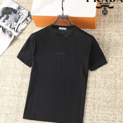 Wholesale Prada T-Shirts Short Sleeved For Men #1293512 $38.00 USD, Wholesale Quality Replica Prada T-Shirts