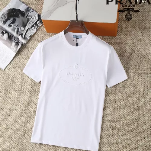 Wholesale Prada T-Shirts Short Sleeved For Men #1293513 $38.00 USD, Wholesale Quality Replica Prada T-Shirts