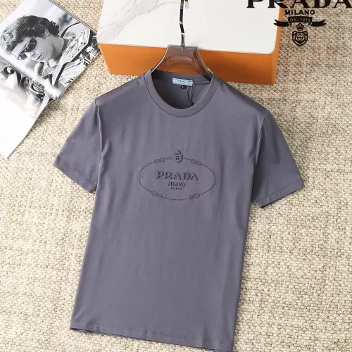 Wholesale Prada T-Shirts Short Sleeved For Men #1293517 $38.00 USD, Wholesale Quality Replica Prada T-Shirts