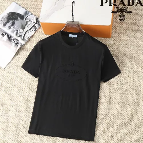 Wholesale Prada T-Shirts Short Sleeved For Men #1293519 $38.00 USD, Wholesale Quality Replica Prada T-Shirts