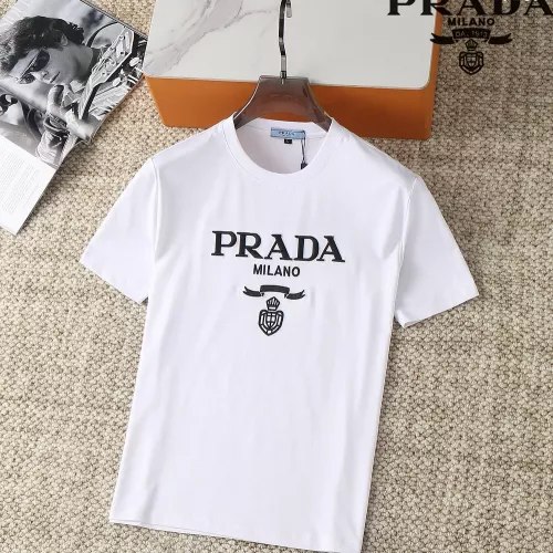 Wholesale Prada T-Shirts Short Sleeved For Men #1293527 $38.00 USD, Wholesale Quality Replica Prada T-Shirts