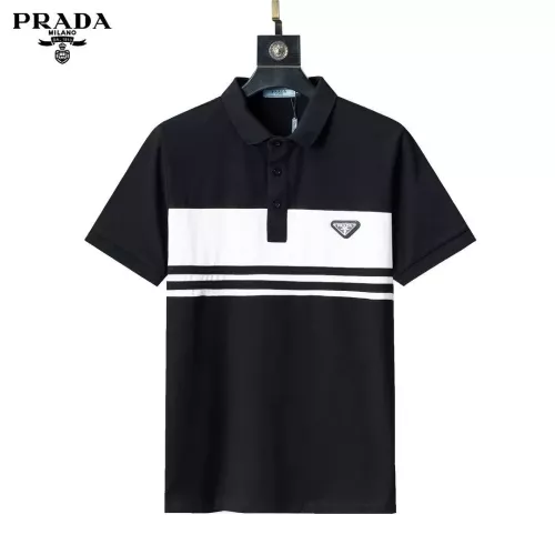 Wholesale Prada T-Shirts Short Sleeved For Men #1293672 $29.00 USD, Wholesale Quality Replica Prada T-Shirts