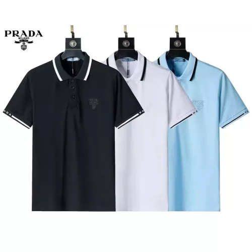 Replica Prada T-Shirts Short Sleeved For Men #1293677 $29.00 USD for Wholesale