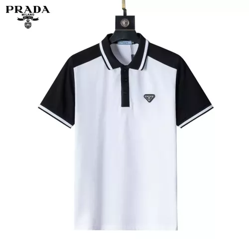 Wholesale Prada T-Shirts Short Sleeved For Men #1293683 $29.00 USD, Wholesale Quality Replica Prada T-Shirts