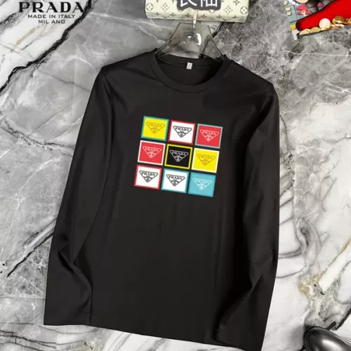 Wholesale Prada T-Shirts Long Sleeved For Unisex #1293729 $34.00 USD, Wholesale Quality Replica Prada T-Shirts