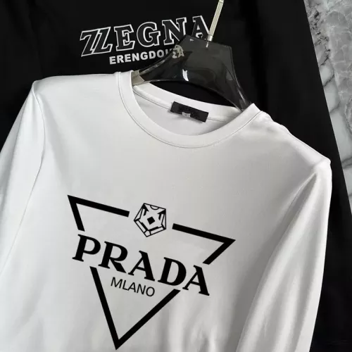 Replica Prada T-Shirts Long Sleeved For Unisex #1293772 $34.00 USD for Wholesale