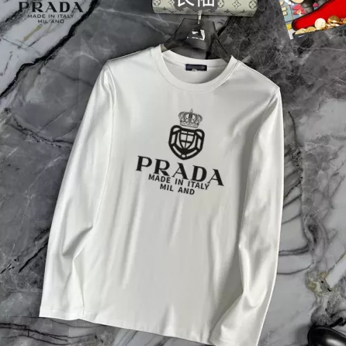 Wholesale Prada T-Shirts Long Sleeved For Unisex #1293792 $34.00 USD, Wholesale Quality Replica Prada T-Shirts