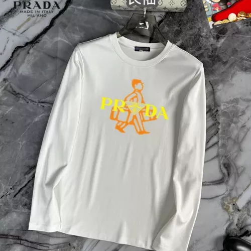 Wholesale Prada T-Shirts Long Sleeved For Unisex #1293810 $34.00 USD, Wholesale Quality Replica Prada T-Shirts