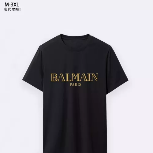 Wholesale Balmain T-Shirts Short Sleeved For Men #1294079 $25.00 USD, Wholesale Quality Replica Balmain T-Shirts