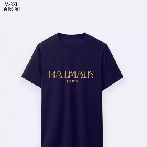 Wholesale Balmain T-Shirts Short Sleeved For Men #1294080 $25.00 USD, Wholesale Quality Replica Balmain T-Shirts