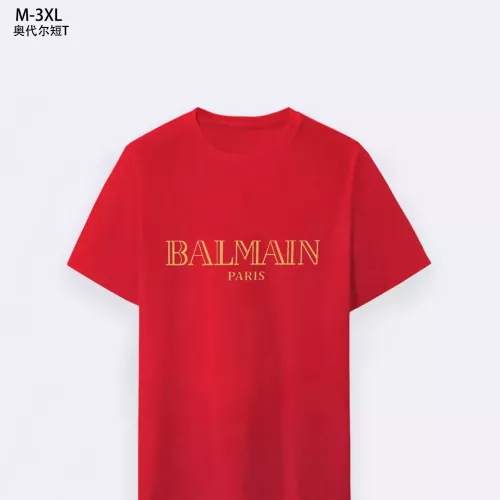 Wholesale Balmain T-Shirts Short Sleeved For Men #1294083 $25.00 USD, Wholesale Quality Replica Balmain T-Shirts