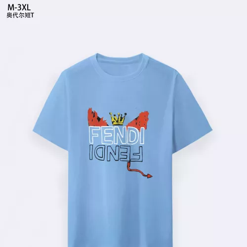 Wholesale Fendi T-Shirts Short Sleeved For Men #1294091 $25.00 USD, Wholesale Quality Replica Fendi T-Shirts