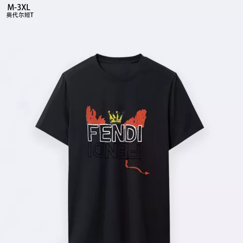 Wholesale Fendi T-Shirts Short Sleeved For Men #1294092 $25.00 USD, Wholesale Quality Replica Fendi T-Shirts