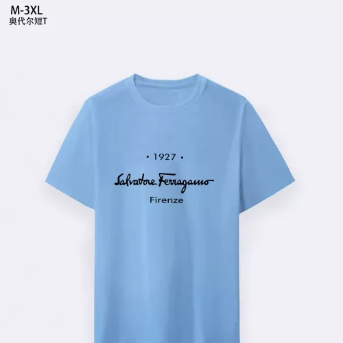 Wholesale Salvatore Ferragamo T-Shirts Short Sleeved For Men #1294135 $25.00 USD, Wholesale Quality Replica Salvatore Ferragamo T-Shirts