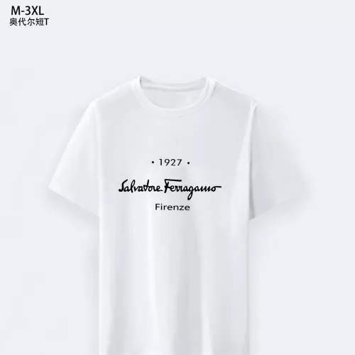 Wholesale Salvatore Ferragamo T-Shirts Short Sleeved For Men #1294137 $25.00 USD, Wholesale Quality Replica Salvatore Ferragamo T-Shirts